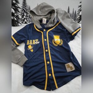 Rare THE SIMPSONS Bert active hoodie top Boys 10/12